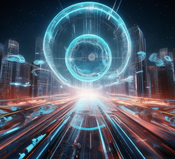 科技动态壁纸，3D技术的未来之光